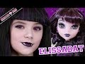 Monster high elissabat doll makeup tutorial for halloween or cosplay  kittiesmama