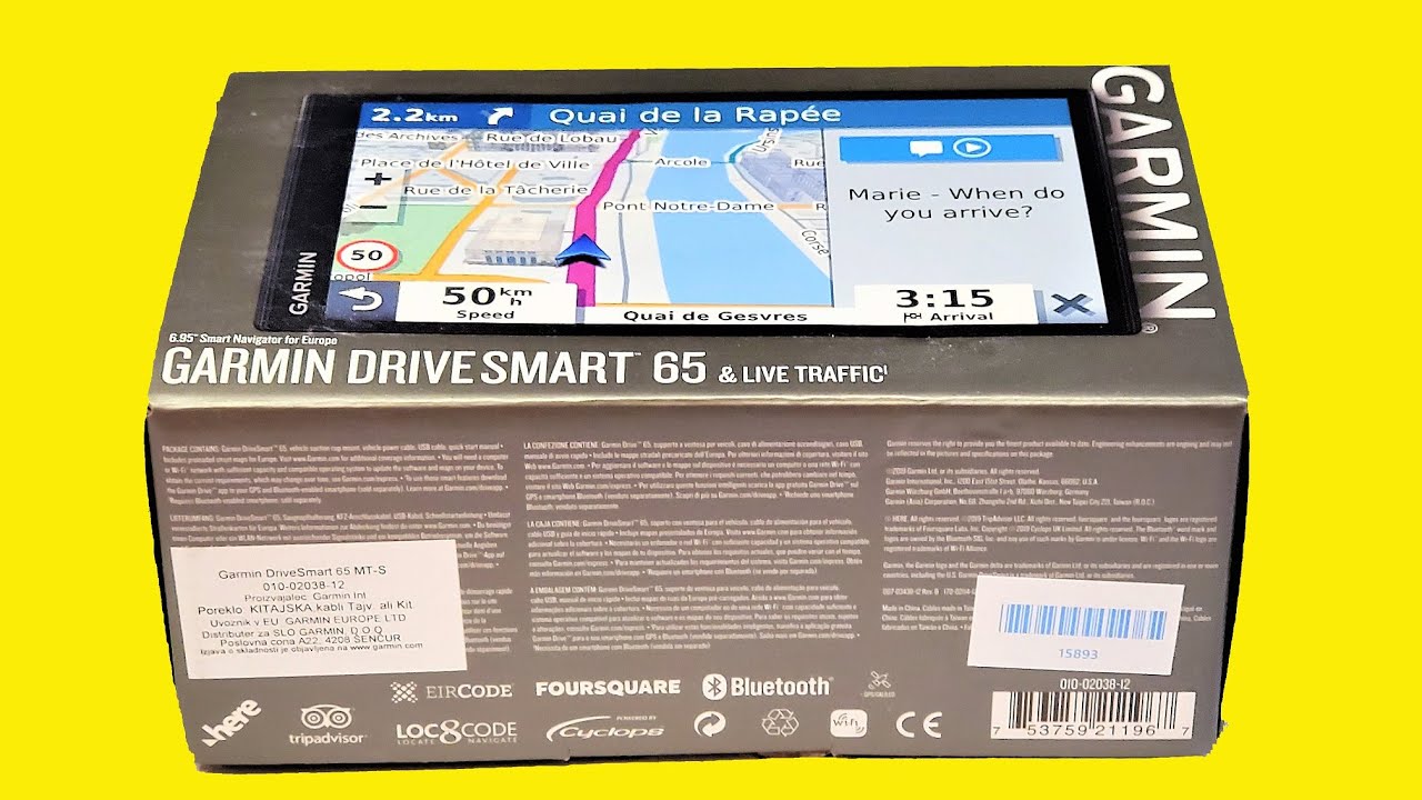 Garmin Drivesmart 65 Review – Gorgeous 6 95'' Sat Nav, Setup, Maps,  Speedometer, and more! - YouTube