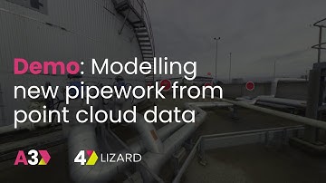 Modelling a New Pipe Run from Point Cloud Data