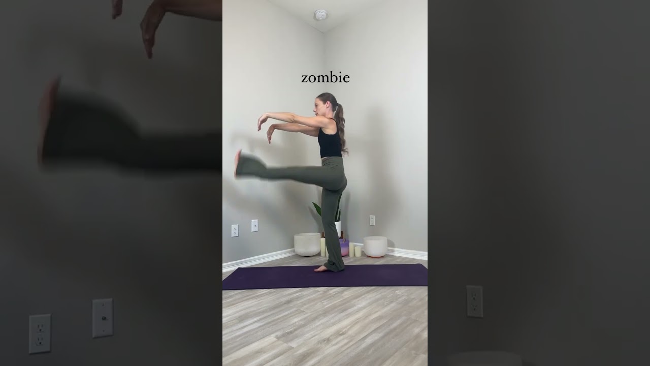 Halloween inspired yoga poses 
