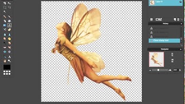 How to Convert a White png Background into a Transparent png Background in Pixlr