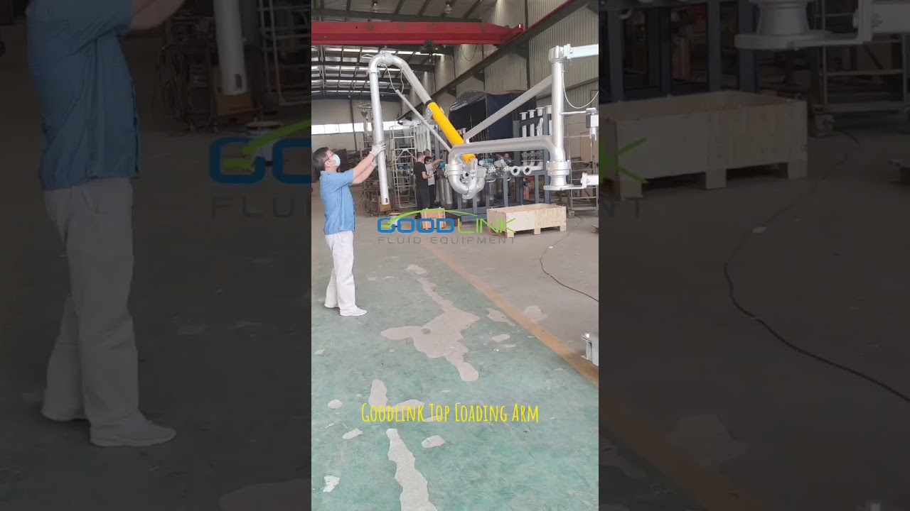 single pipe top loading arm operation demo