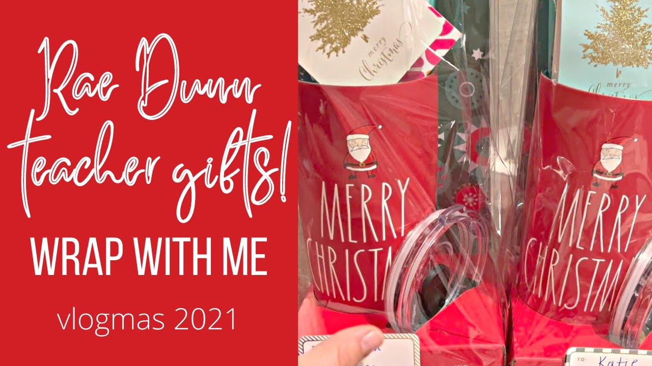 TEACHER CHRISTMAS GIFTS 2021 WRAP WITH ME! VLOGMAS DAY 22 YouTube