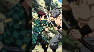 tanjiro vs invoke fight