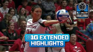 Michigan at Wisconsin | Extended Highlights | Big Ten Volleyball | 10/25/2026