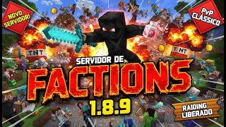 NOVO SERVIDOR DE FACTIONS 1.8.9 - REDE HEAVY