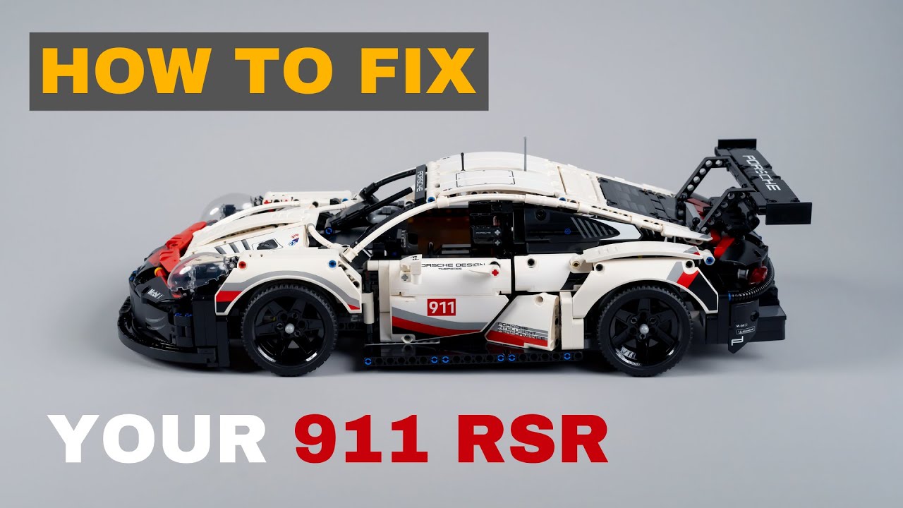 HOW TO FIX your Lego Technic Porsche 911 RSR - Lego Set