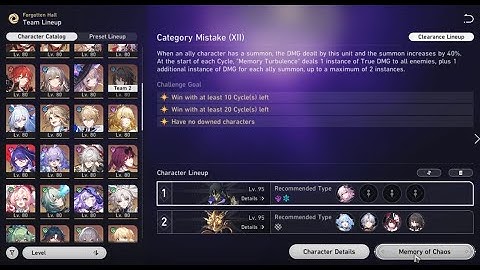 Phainon E6S5 with Cerydra E1S1 Sparkle E2S1 Ruan Mei E1S1  |  MOC Lygus