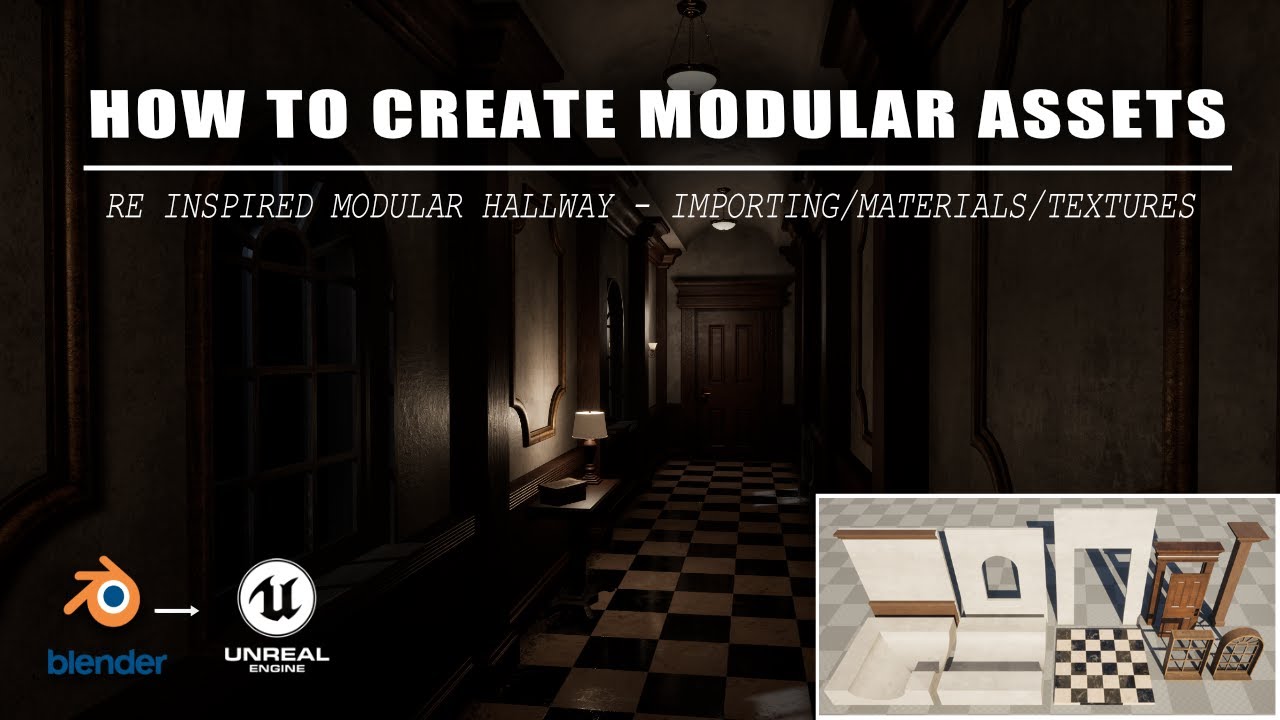 Ue5 Modular Texture Modular Assets From Blender to Unreal | Exporting Meshes, Material ...