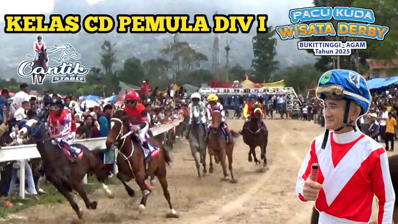 Kelas CD PEMULA DIV I, Kuda pacu FREYA QUEEN Juara Di Event WISATA DERBY BUKITTINGGI & AGAM 2025