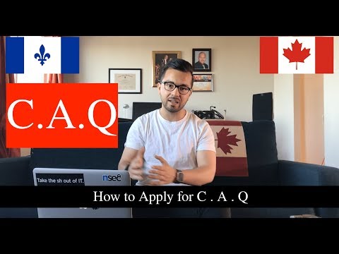 VLOG 10: How to apply for C.A.Q (Quebec Acceptance Certificate) for study in Quebec, Canada