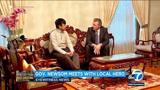 Newsom Meets Man Who Took Down Monterey Park Shooting Suspect This Is What A Hero Looks Like