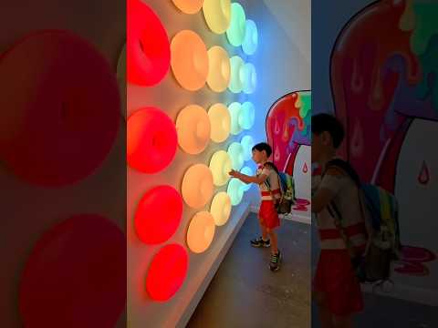 wall of led donuts 💡