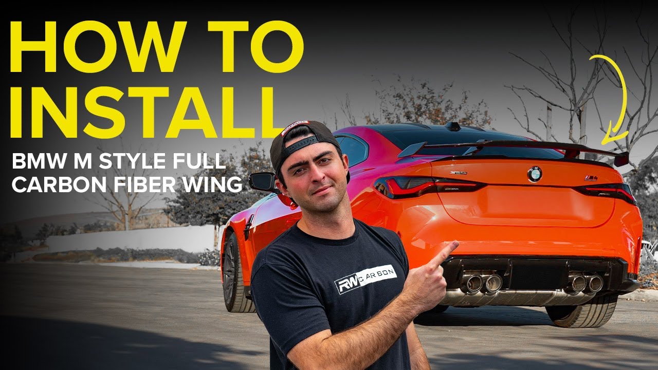 How to Install a Carbon Fiber Wing (G8X M3 & M4) - YouTube
