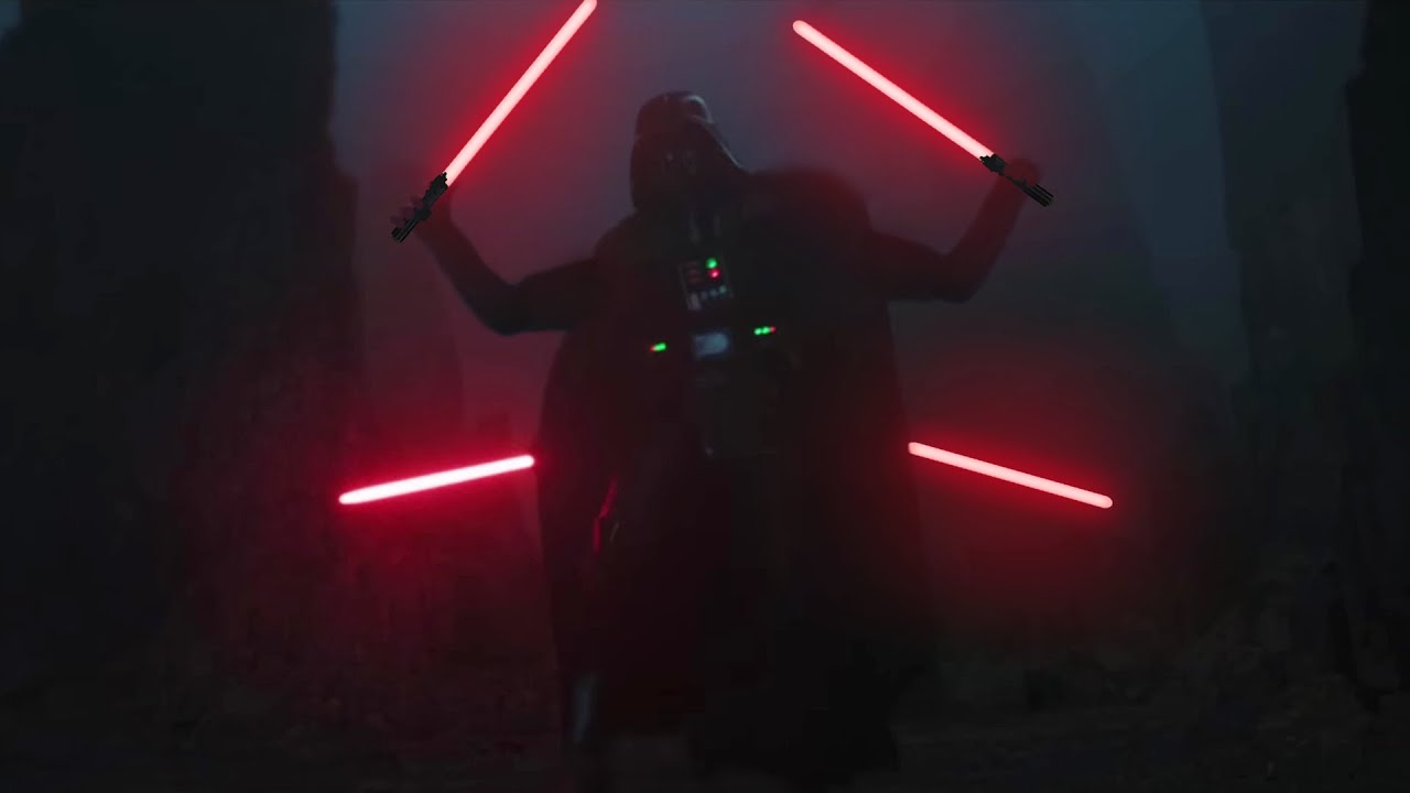 Darth Vader gets too many lightsabers...