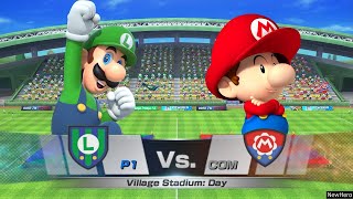 Mario Sports Superstars - Luigi/Yoshi Vs. Baby Mario/Peach