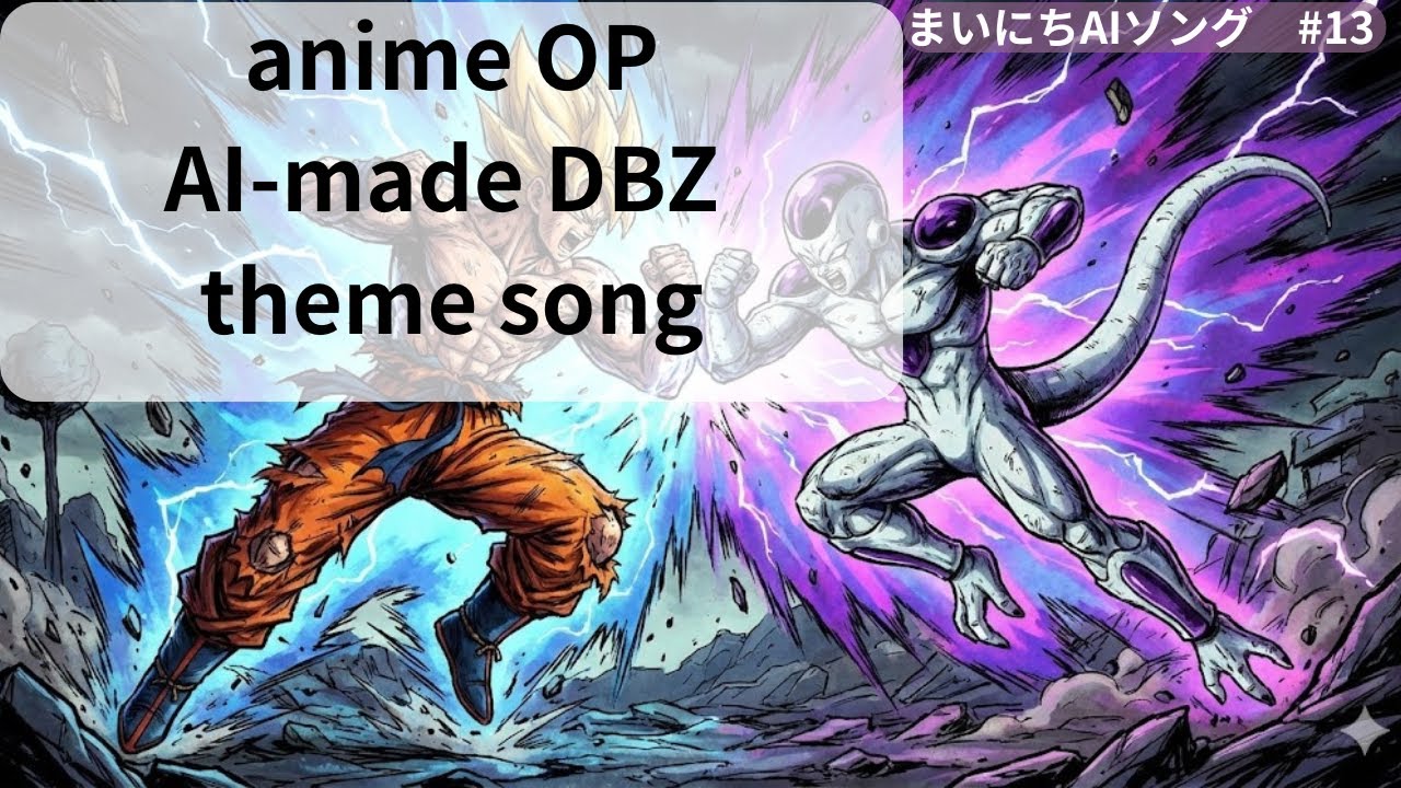 【もしもDBZのOPをAIが作ったら？】爆アツ全開アニソン主題歌｜『LIMIT BREAKER!! ドラゴンボールZ』【AI song】｜まいにちAIソング #13