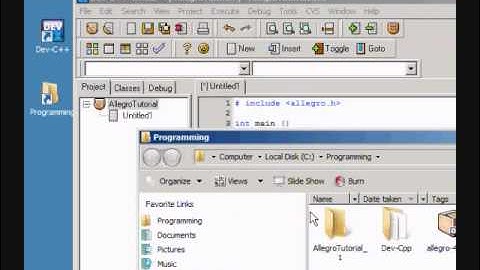 Allegro Game Programming Tutorial Series - Part 2 (1) - Skeleton Program