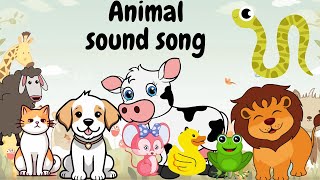 The animal sounds song|nursery rhymes|happy little feet