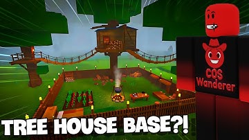 I Built the ULTIMATE Tree House Base in 99 Nights in a Forest?!