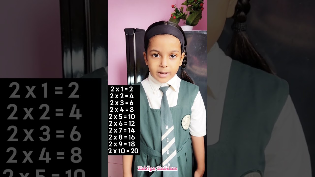 2 Time Table Learn easy for kids 