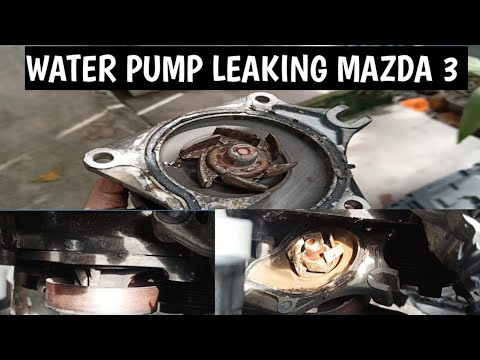 WATER PUMP LEAKING MAZDA 3 - YouTube