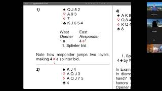 2025-11-11 Jacoby 2NT part 5, splinter bids, defender's signals