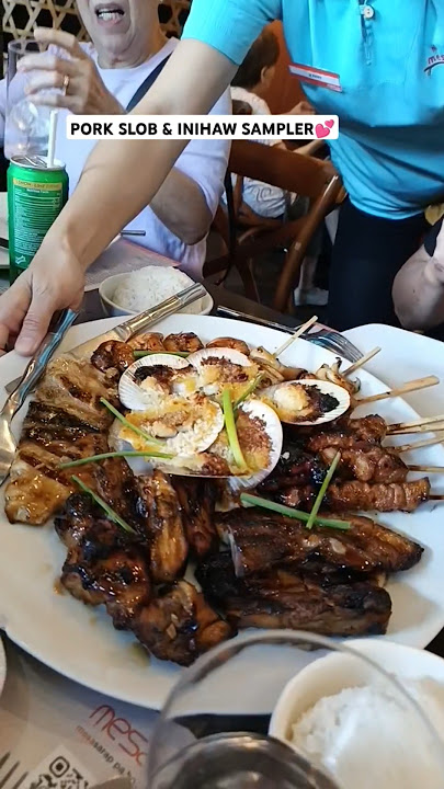 FILIPINO FOOD:MESA RESTAURANT💕 #inihawsampler #porkslob #mesa #filipinofood #foodchannel #appzfoodie