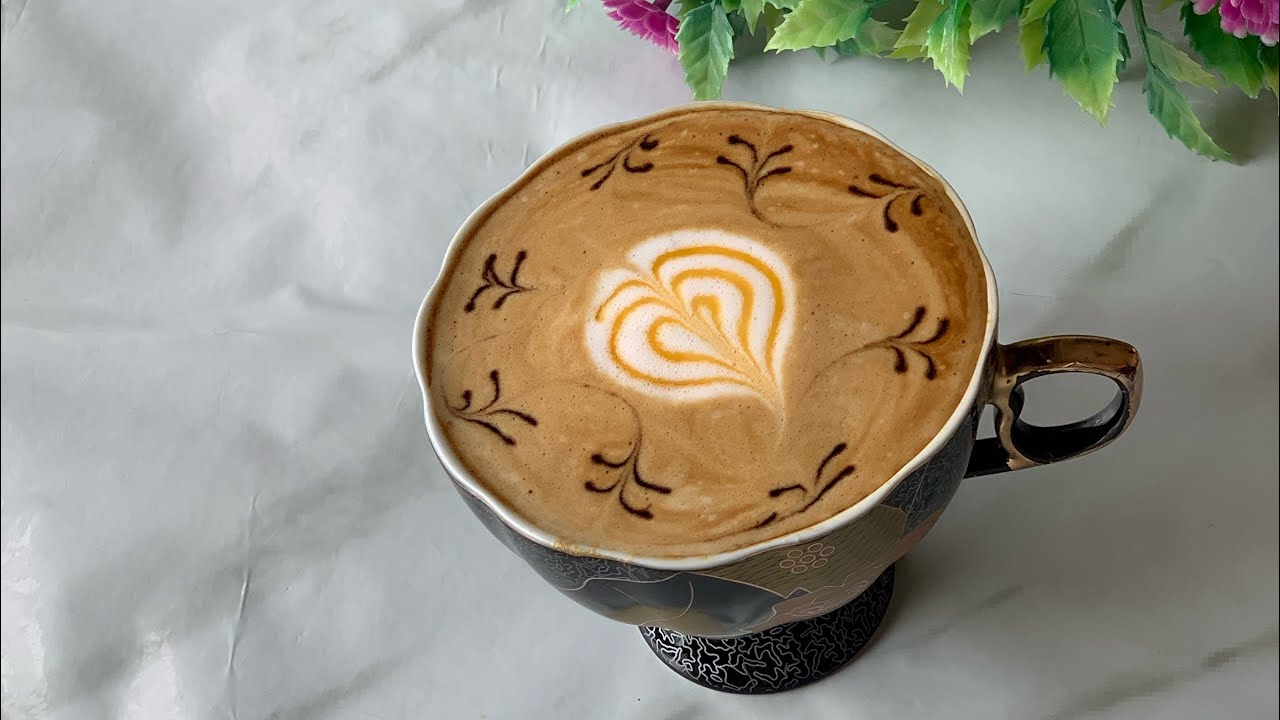 Capichono Design Cappuccino Design Tutorial | latte art at home - YouTube