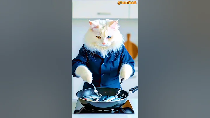 Watch the video about Cat Cooking Fish 🐟🐠🐡||#cat #catcooking #catchef #viral