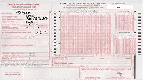 CBSE OMR Sheet filling !! 2025