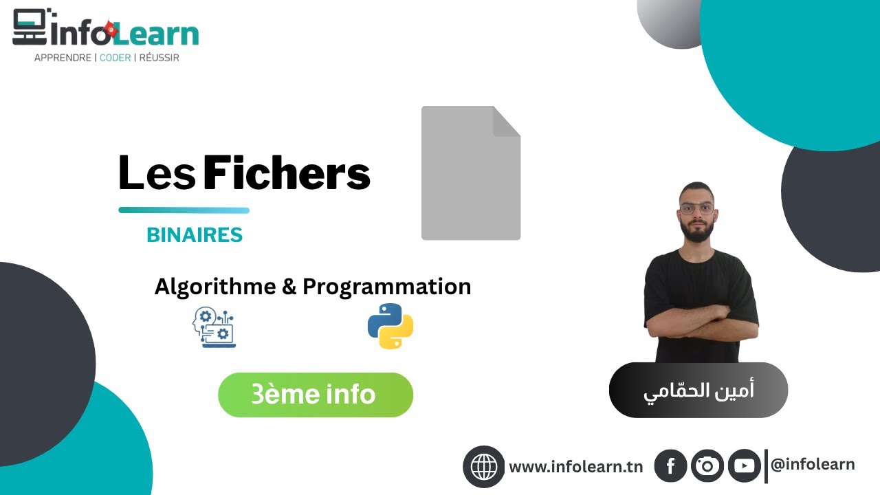 Les fichiers binaires en Algorithmique et Python ( 3ème info| bac info )
