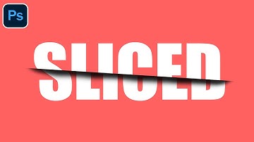 How to Create a Sliced Text Effect in Photoshop | Quick & Easy Tutorial (Under 2 Minutes)