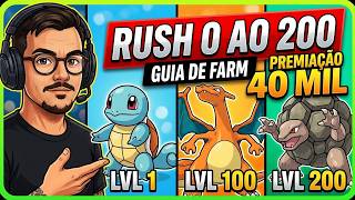Poke Idle World Rush Do 0 Ao 200 Muito Rápido Na Pratica Sem Erro Guia De Farm E Prêmio 40 Mil