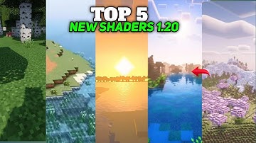 Top 5 New Asesthetic 🌿 Shaders 1.20//Top 5 Best Shaders Render Dragon