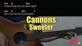 Cannons - Sweeter Guitar Chords cover