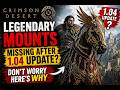 Crimson Desert - Legendary Mounts Missing After 1.04 Update? Don't Worry Here's Why.