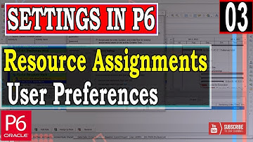 Explained Resource Assignments in user preferences | settings in Primavera P6 | Advanced Tutorial |