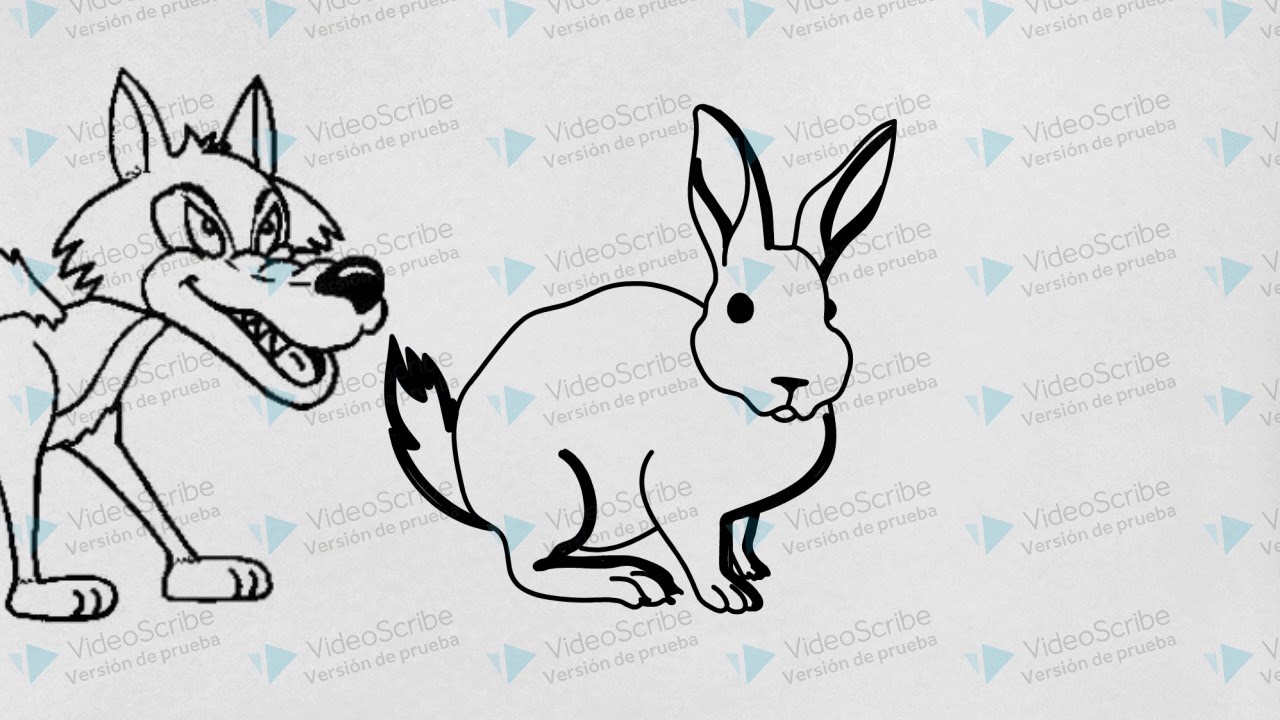 fabula "el lobo y el conejo" - YouTube