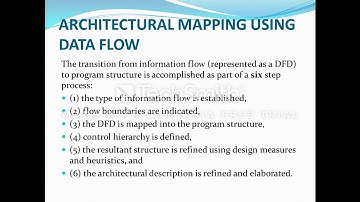 SE : Assessing alternative architectural design &  architectural mapping using data flow