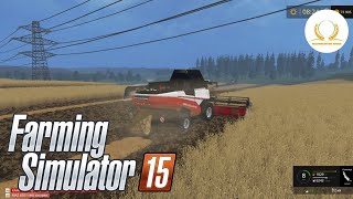 Farming simulator 15-один российский край-#40-уборока пшеницы и канолы