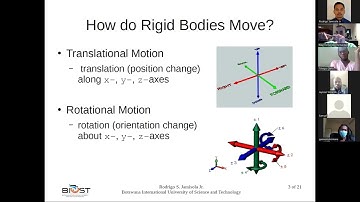 MCTE 521 Robot Motion Planning -- Lecture 2 Planar Robots 1/3
