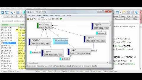 BibleWorks GSE 8/8: Specifying Agreement Between Parts of Speech