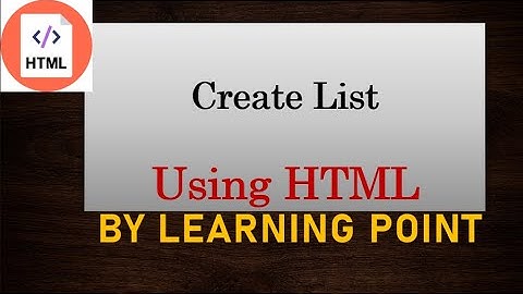 HTML Lists|Ordered List| Lec-13 |HTML tutorial for beginners in Urdu/Hindi|