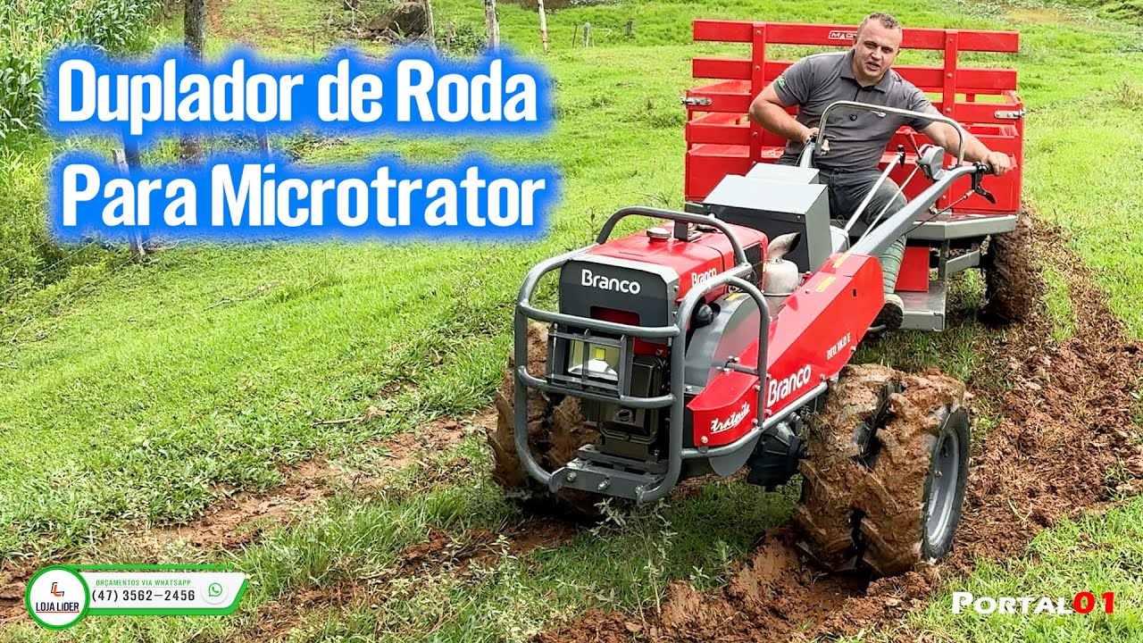 Duplador de Roda Para Microtrator Potencialize Seu Microtrator com Este Acessório Incrível