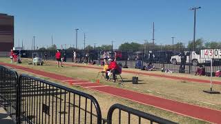 Taylor's winning triple jump at Regional Track Meet. 4-29-22