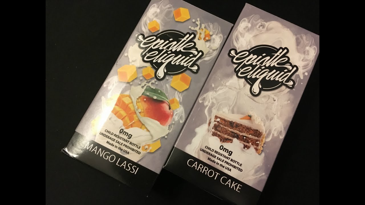 e liquid flavors Epistle Eliquid - Carrot Cake & Mango Lassi