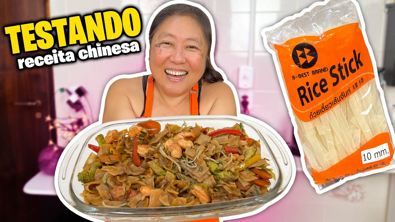 TESTANDO MACARRÃO DE ARROZ (MASSA BRANCA) | TIA DO JOINHA