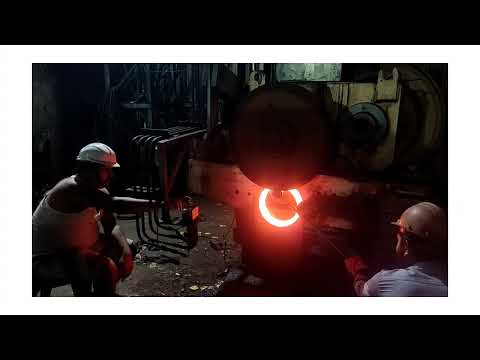 RING ROLLING PROCESS I Forged.   #forging #rolling #ring