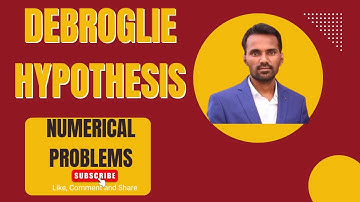 De-Broglie Hypothesis Problems Solved | Quantum Physics Numericals for Exams #quantumphysics